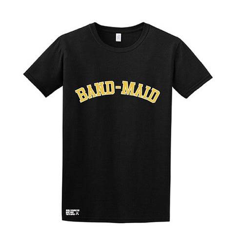 BAND-MAID ARCH LOGO TEE (Black/Yellow/White) - BAND-MAID Shop
